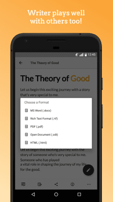 Screenshot of the application Zoho Writer - #3