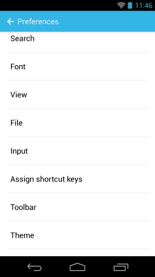 Screenshot of the application Jota+ (Text Editor) - #4