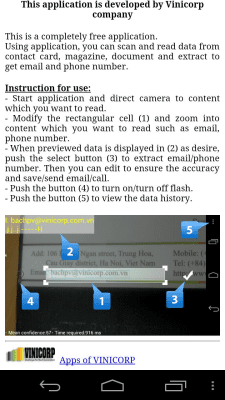 Screenshot of the application Mail & Phone Reader - #7