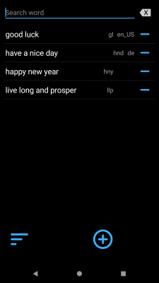 Screenshot of the application User Dictionary Manager (UDM) - #6