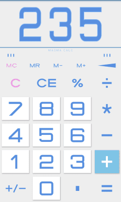 Screenshot of the application MAGMA Calculator - #3