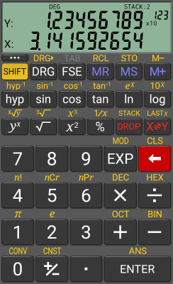Screenshot of the application RealCalc Scientific Calculator - #2