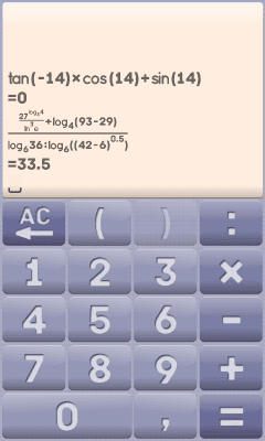 Screenshot of the application MY calculator Free - #2