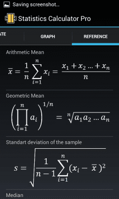 Screenshot of the application Statistics Calculator Pro - #6