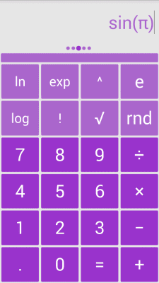 Screenshot of the application Solo Scientific calculator - #4