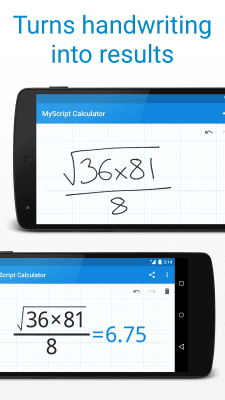 Screenshot of the application MyScript Calculator - #1