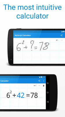 Screenshot of the application MyScript Calculator - #3