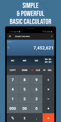 Screenshot of the application Smart Calculator - #1