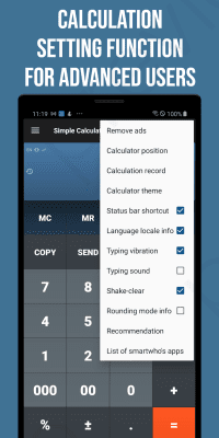 Screenshot of the application Smart Calculator - #2
