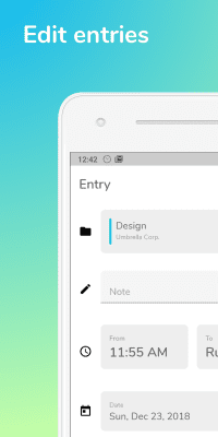 Screenshot of the application Jiffy - Timekeeping - #4