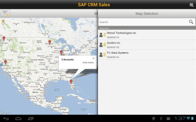 Screenshot of the application SAP CRM Sales - #4