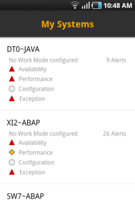 Screenshot of the application SAP System Monitoring - #3