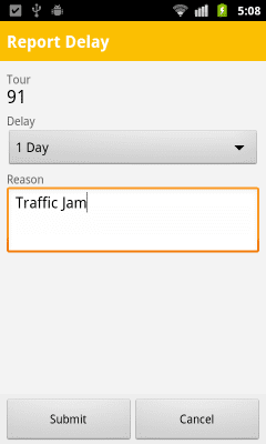 Screenshot of the application SAP TM Notifier - #6