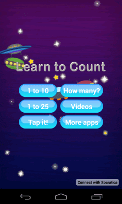 Screenshot of the application Socratica Learn to Count - #1