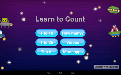 Screenshot of the application Socratica Learn to Count - #6