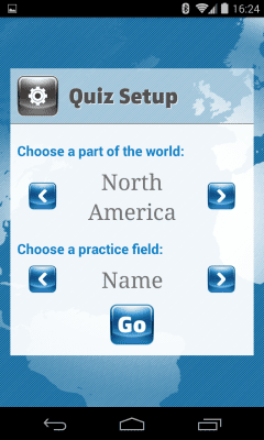 Screenshot of the application Socratica Countries of the World - #4