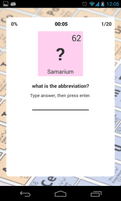 Screenshot of the application Socratica Mendeleev Table - #4