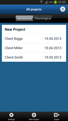 Screenshot of the application Bosch Construction Documentation - #2
