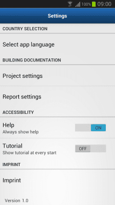Screenshot of the application Bosch Construction Documentation - #5