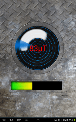Screenshot of the application Mobiem Metal Detector - #5