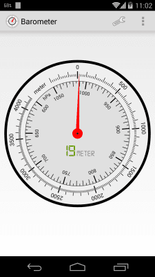 Screenshot of the application Barometer - #2