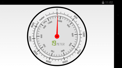 Screenshot of the application Barometer - #3