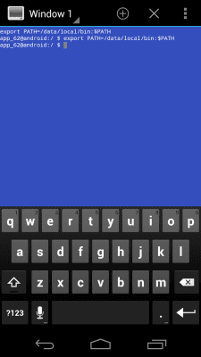Screenshot of the application Terminal Emulator for Android - #6