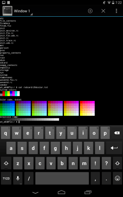 Screenshot of the application Terminal Emulator for Android - #7