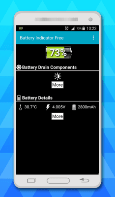 Screenshot of the application Battery indicator for free - #1