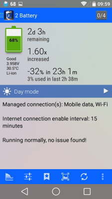 Screenshot of the application 2x Battery - Battery Saver - #1