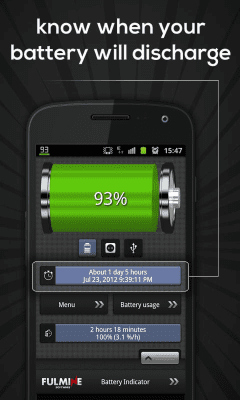 Screenshot of the application Battery Indicator - #1