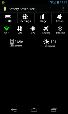 Screenshot of the application battery saver free - #1