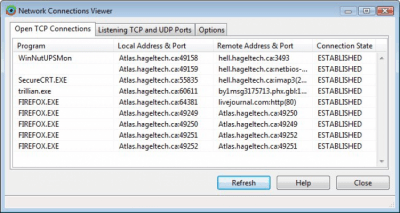 Screenshot of the application DU Meter - #5