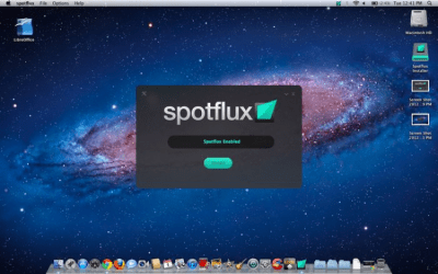 Screenshot of the application Spotflux - #1