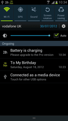 Screenshot of the application Battery Percentage - #2