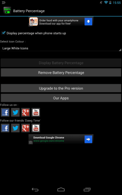 Screenshot of the application Battery Percentage - #6