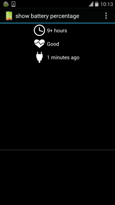 Screenshot of the application show battery percentage - #4