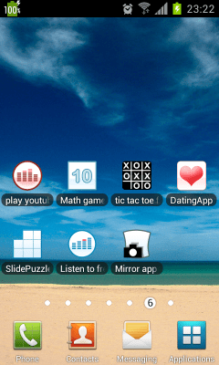 Screenshot of the application show battery percentage - #6