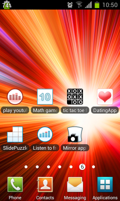 Screenshot of the application show battery percentage - #7