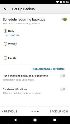 Screenshot of the application SyncTech SMS Backup & Restore - #6