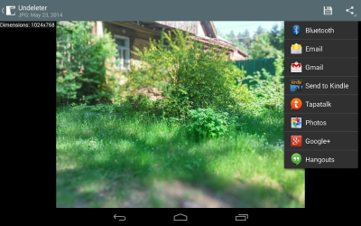 Screenshot of the application Undeleter - Restore Files - #10