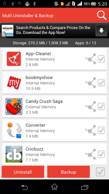 Screenshot of the application Multi Uninstaller & Backup - #1