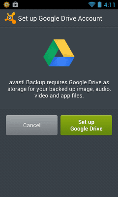 Screenshot of the application Avast Mobile Backup & Restore - #6
