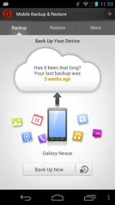 Screenshot of the application Mobile Backup & Restore - #3
