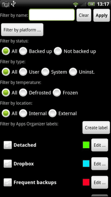 Screenshot of the application Titanium Backup (root) - #4