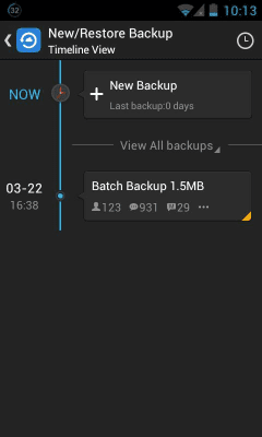 Screenshot of the application GO Backup Pro - #3