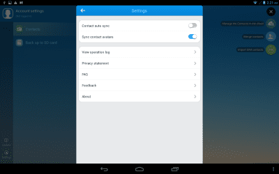 Screenshot of the application SYNCit HD - #4