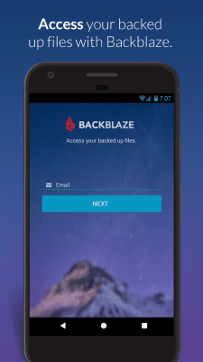 Screenshot of the application Backblaze - #1