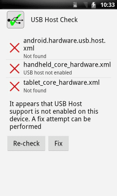 Screenshot of the application USB Host Check - #1