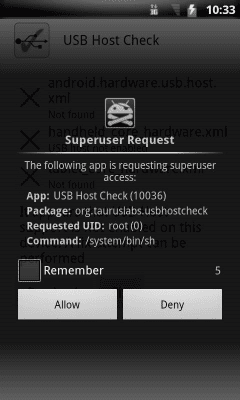 Screenshot of the application USB Host Check - #2